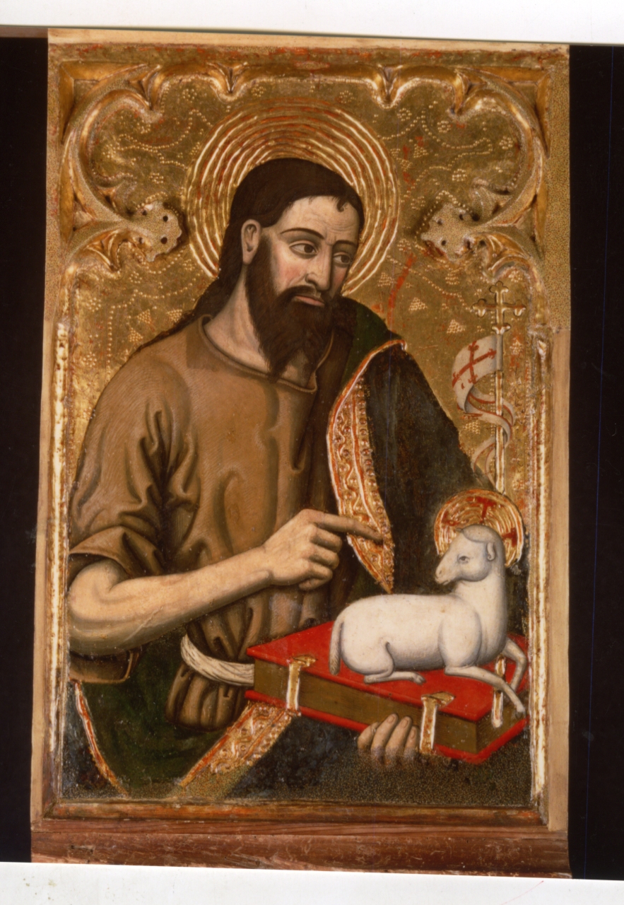 San Giovanni Battista (dipinto, elemento d'insieme) - ambito sardo (fine XV)