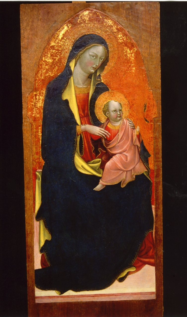 Madonna con Bambino in trono (dipinto) di Pirez Alvaro detto Alvaro Portoghese (attribuito) (XV)
