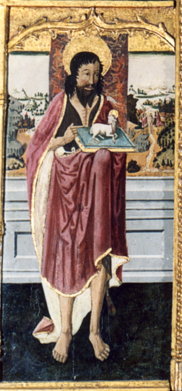 San giovanni battista (scomparto di polittico, elemento d'insieme)