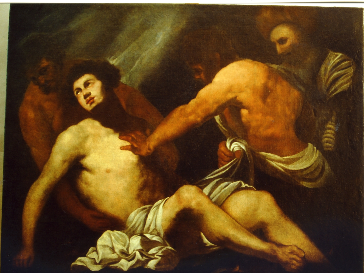 Martirio di San Lorenzo (dipinto) di De Ferrari Orazio (attribuito) (XVII)