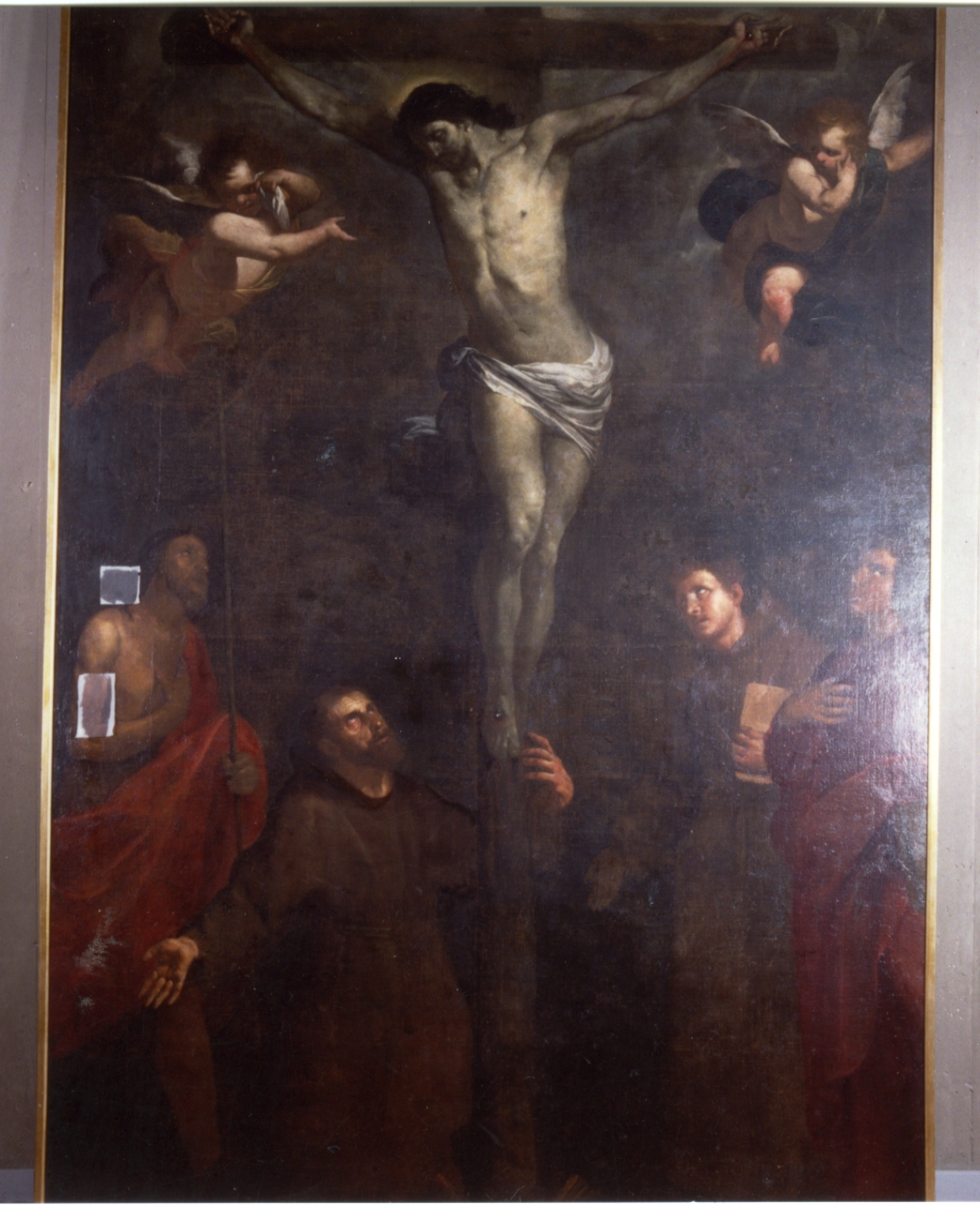 Crocifissione di Cristo (dipinto) di De Ferrari Orazio (attribuito) (sec. XVII)