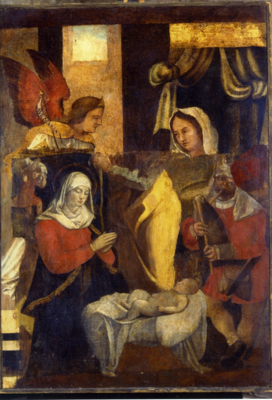 Natività di Gesù (scomparto di polittico, elemento d'insieme) di Cavaro Michele (bottega) (seconda metà XVI)