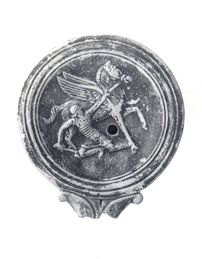 lucerna, monolicne, a volute (prima metà sec. I d.C)