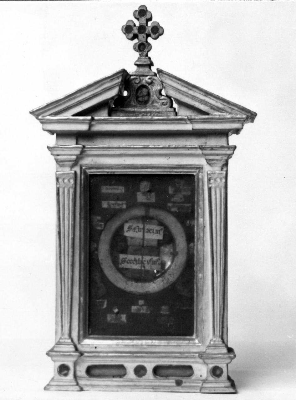 reliquiario a teca, serie - bottega fiorentina (sec. XVII)