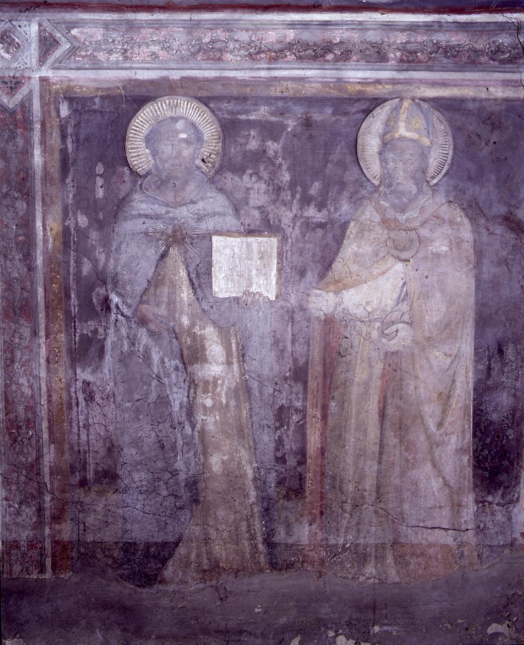 San Tommaso d'Aquino e San Nicola di Bari (dipinto) di Gaddi Agnolo (attribuito) (ultimo quarto sec. XIV)