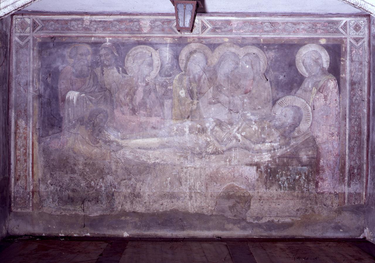 deposizione di Cristo nel sepolcro (dipinto) di Gaddi Agnolo (attribuito) (sec. XIV)