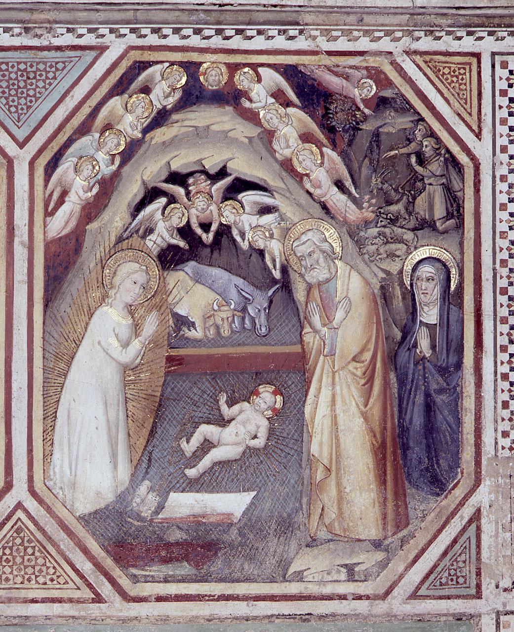 natività di Gesù (dipinto) di Pietro di Miniato (secc. XIV/ XV)