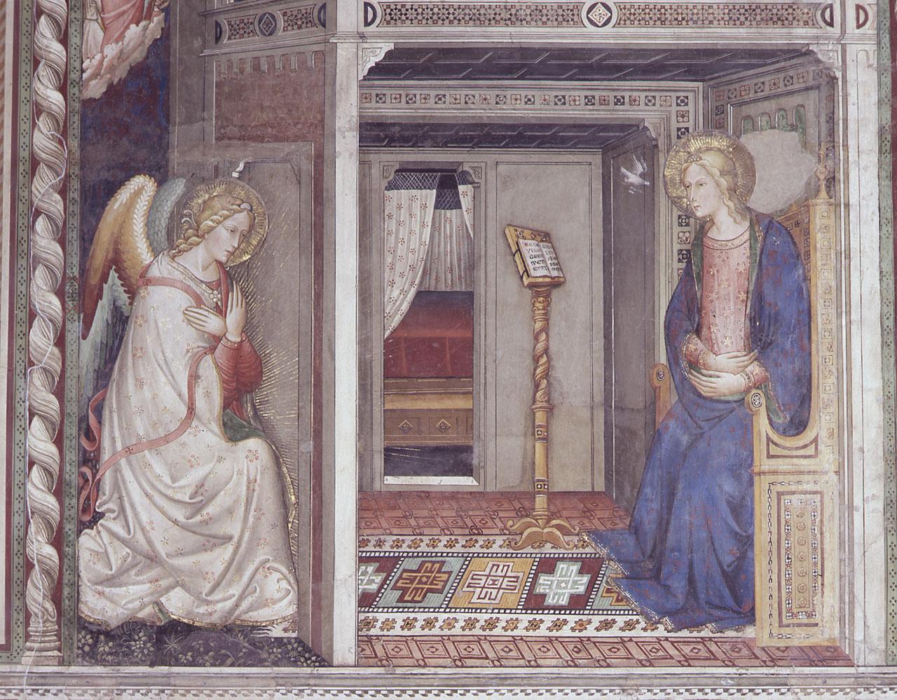 Annunciazione (dipinto) di Pietro di Miniato (secc. XIV/ XV)