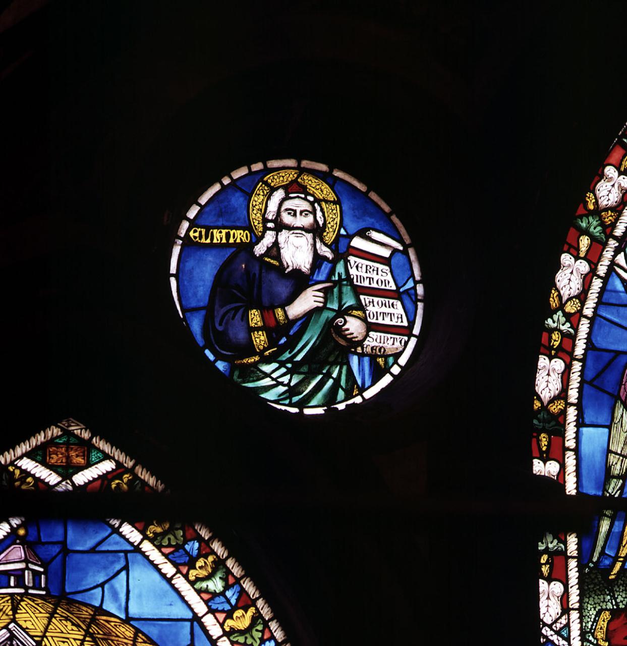 Elia (vetrata) di Gerini Niccolò di Pietro (attribuito), Leonardo di Simone (ultimo quarto sec. XIV)