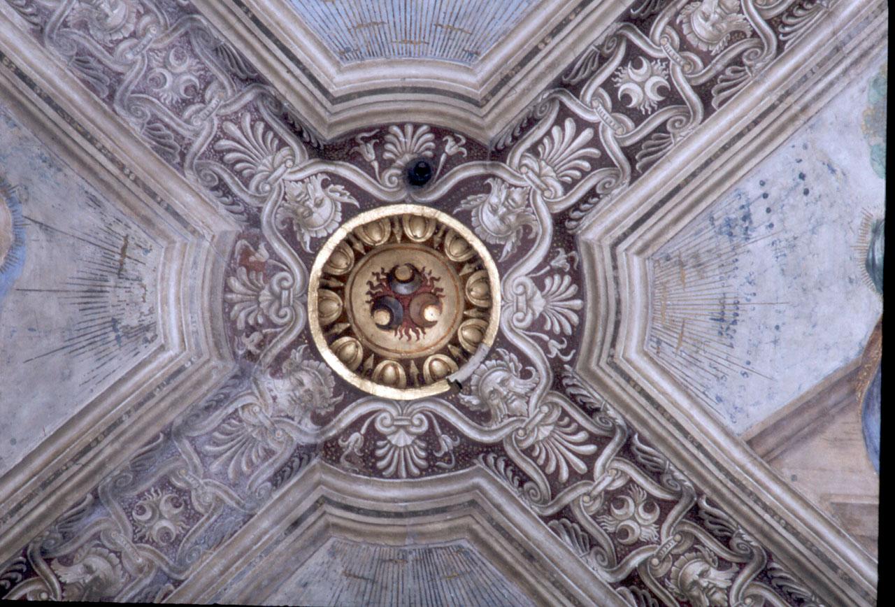 stemma gentilizio della famiglia Strozzi (chiave di volta) di Lippi Filippino (sec. XV)