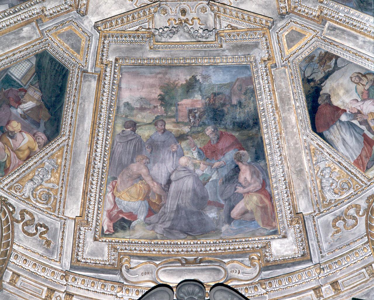 San Girolamo con i monaci discepoli (dipinto) di Allori Alessandro (sec. XVI)