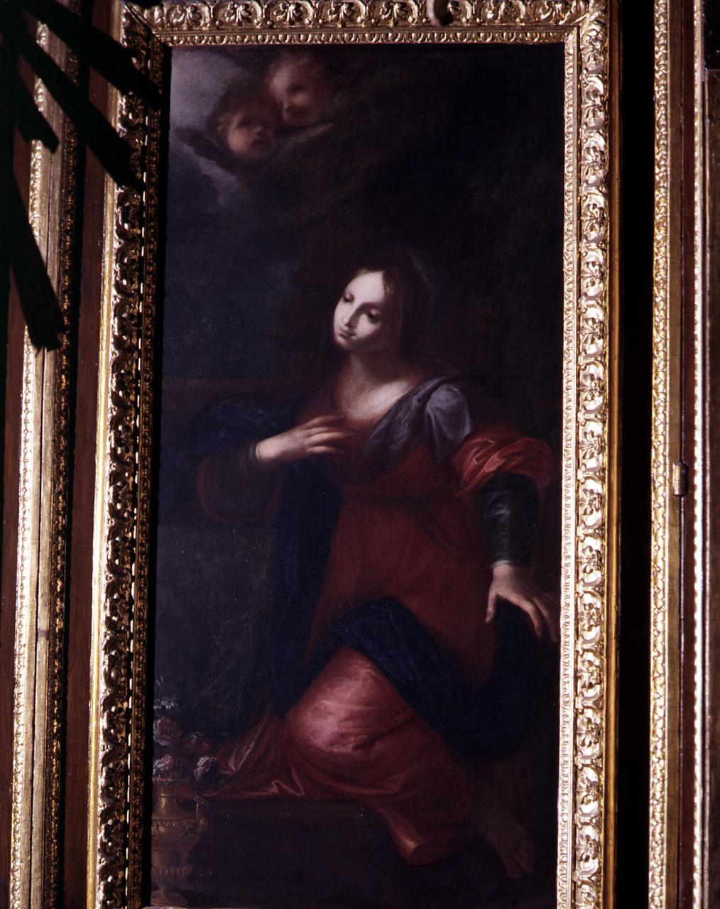 Madonna annunciata (dipinto) di Perini Giovanni Battista (sec. XVIII)