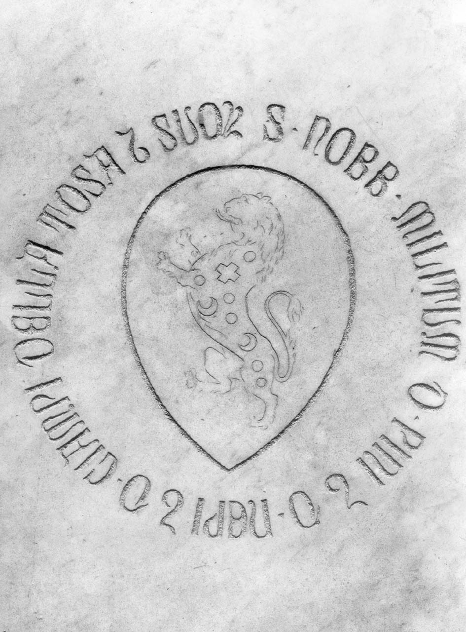 stemma gentilizio della famiglia Della Tosa (lapide tombale) - manifattura fiorentina (sec. XIX)