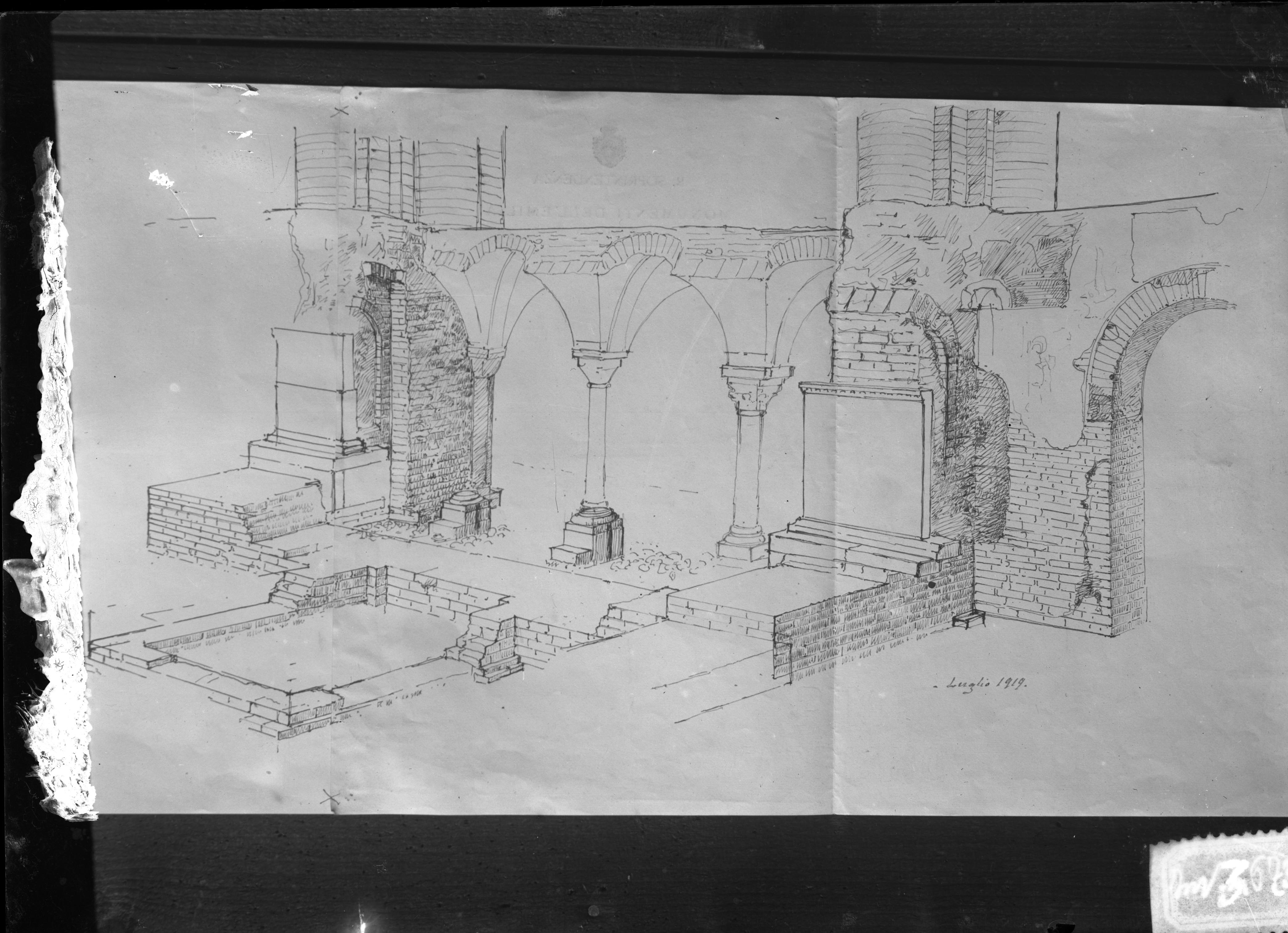 Duomo - Disegni architettonici - Schizzi (negativo) di Anonimo, Corsini, Luigi (prima metà XX)