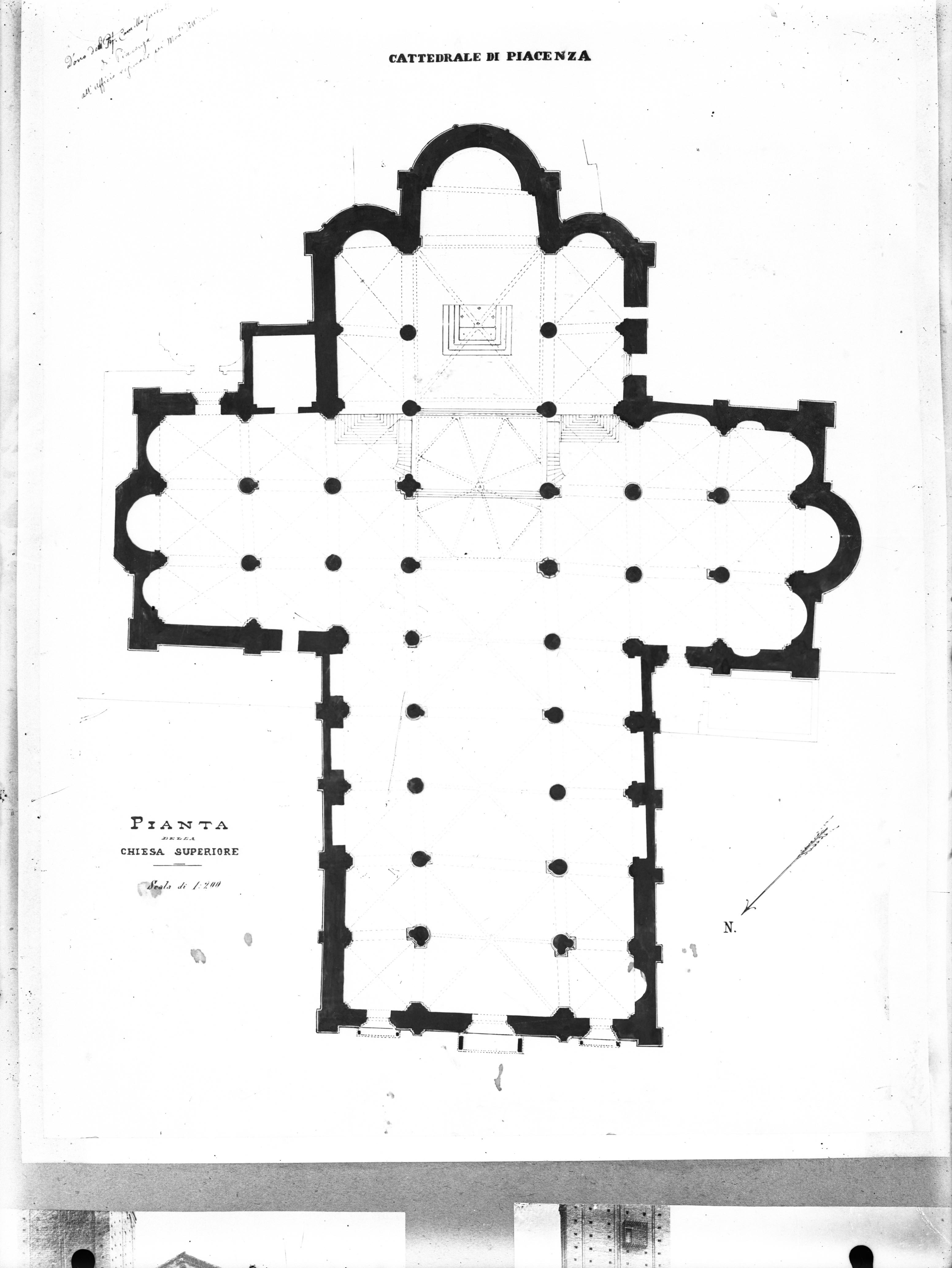 Disegni architettonici - Planimetrie (negativo) di Anonimo, Guidotti, Camillo (attribuito) (XIX-XX)