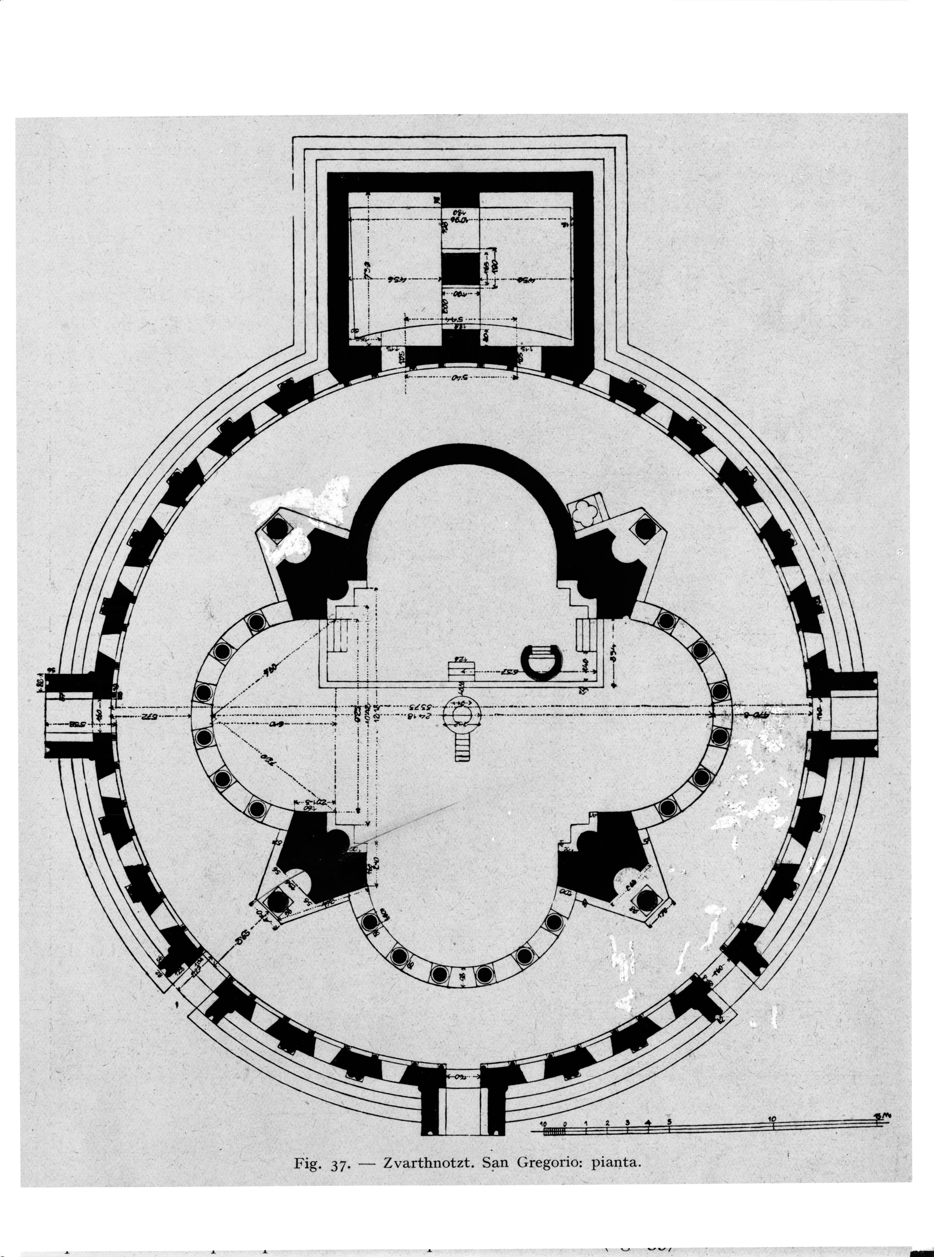 Disegni architettonici - Planimetrie (negativo) di A. Villani & Figli (ditta) (metà XX)