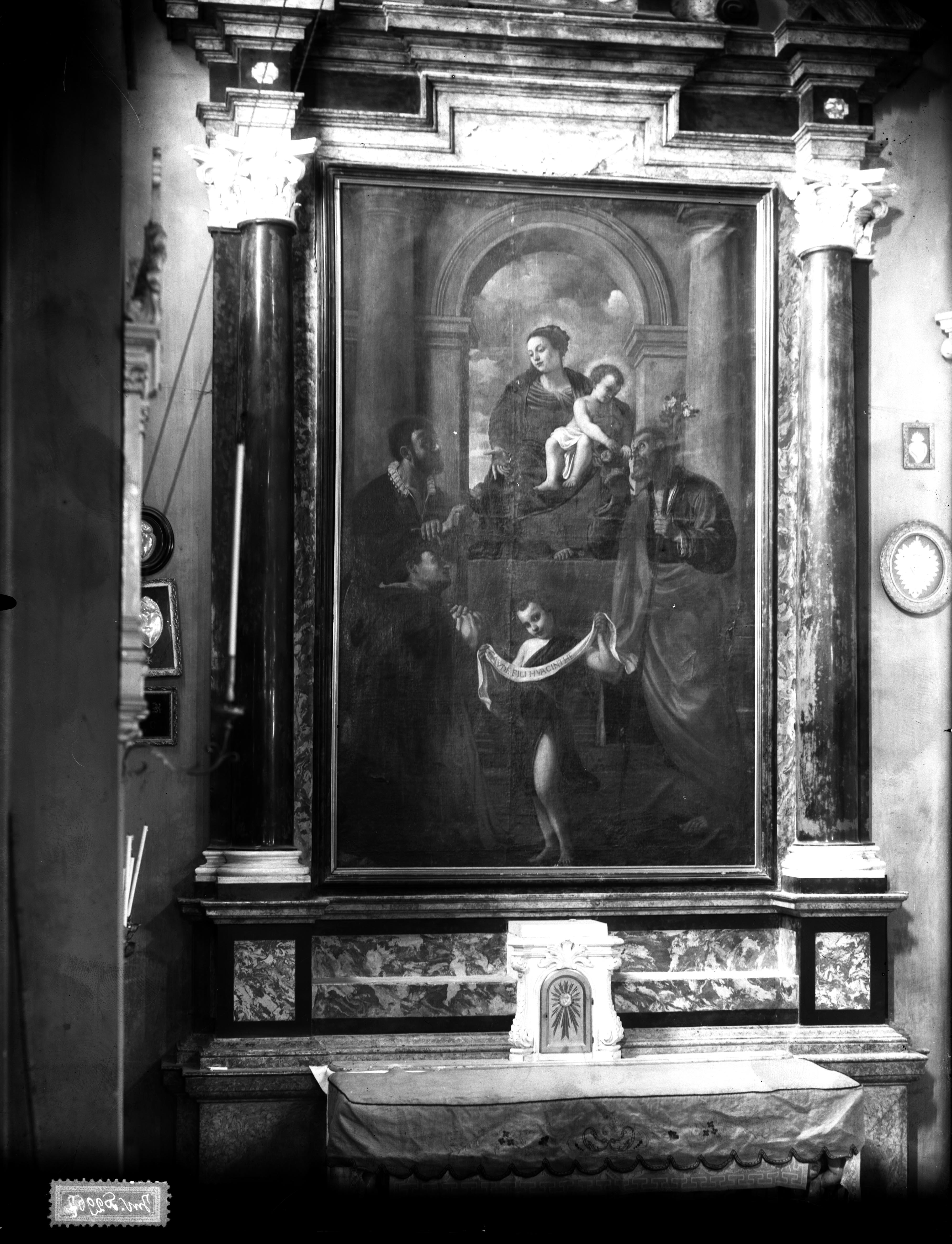 Pittura - Pale d'altare - Sec. XVII (negativo) di Anonimo - scuola emiliana (XX)