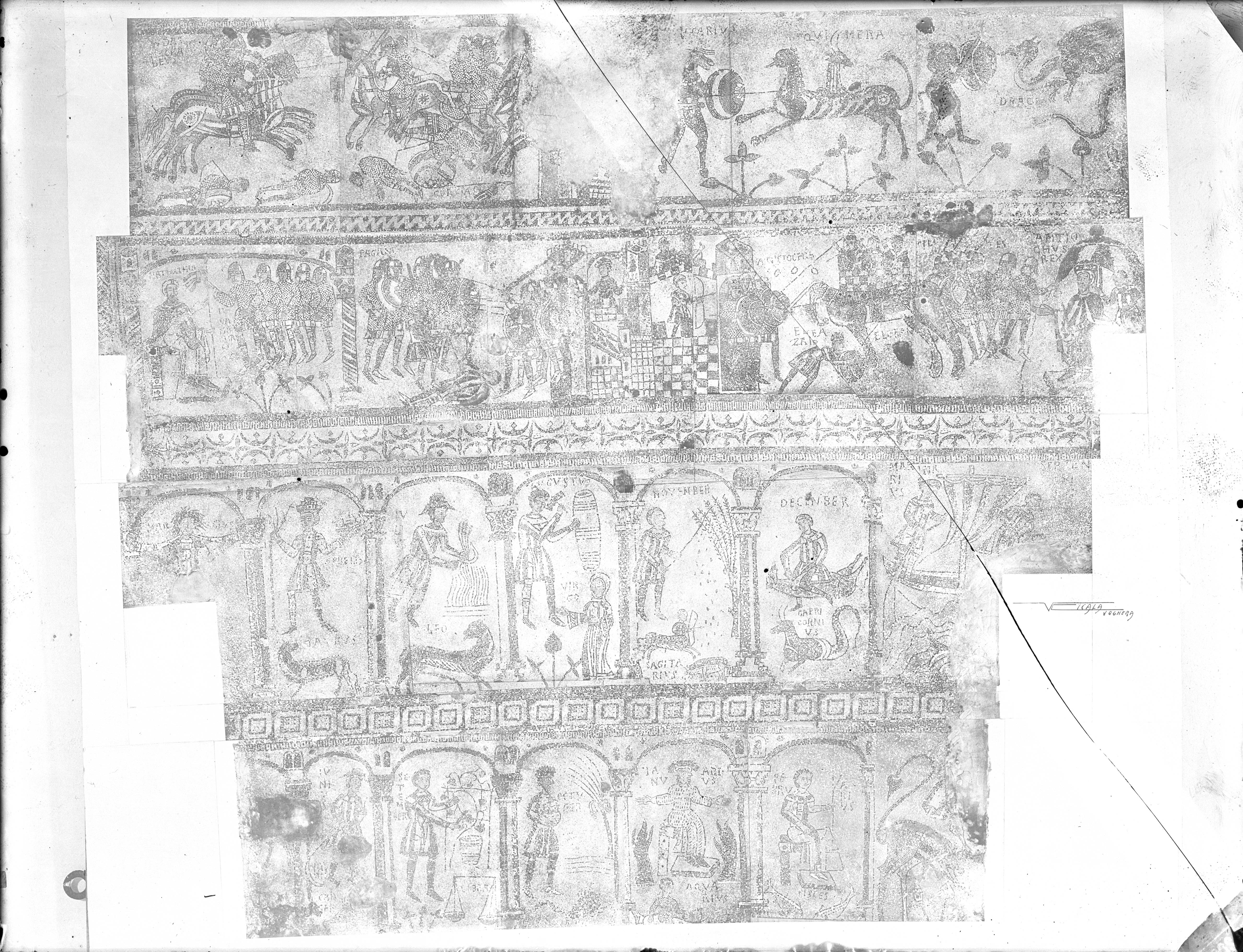 Mosaici pavimentali - Sec. XII (negativo) di Stanzani, Arrigo, Cicala, Vincenzo (XX)