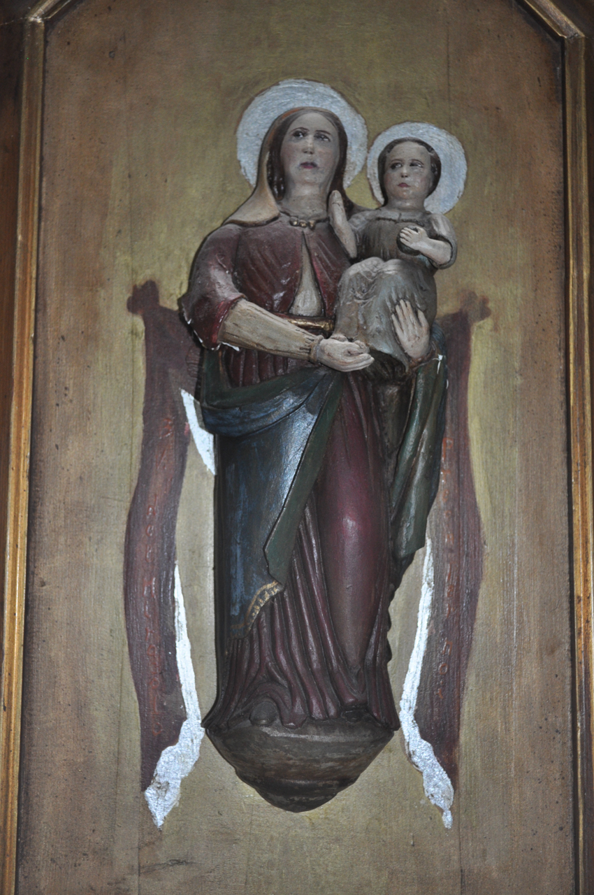 Madonna con Bambino (statuetta, elemento d'insieme) - ambito sardo (prima metà sec. XIX)