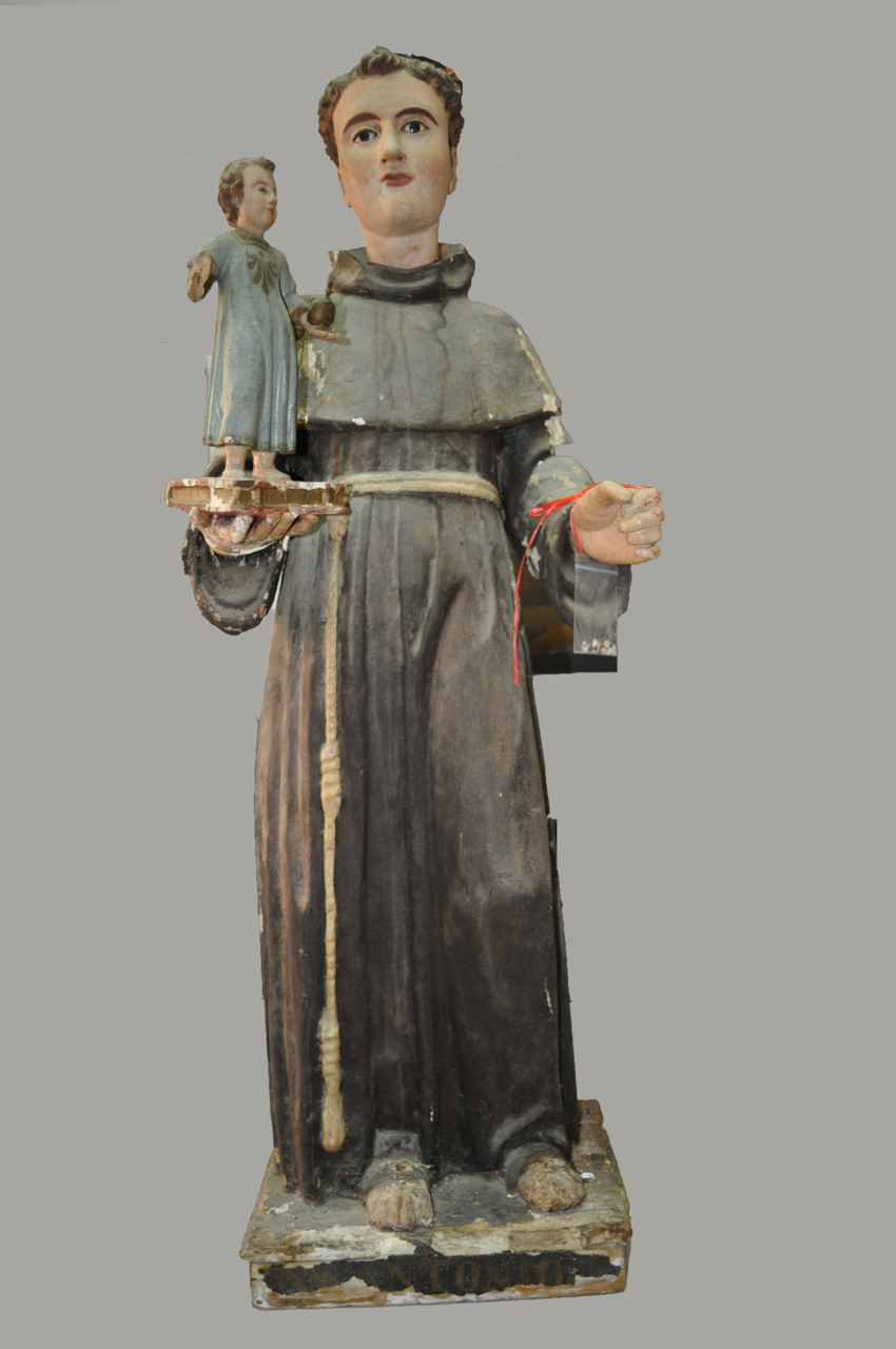 Sant'Antonio da Padova (statua) - bottega sarda (prima metà sec. XVII)