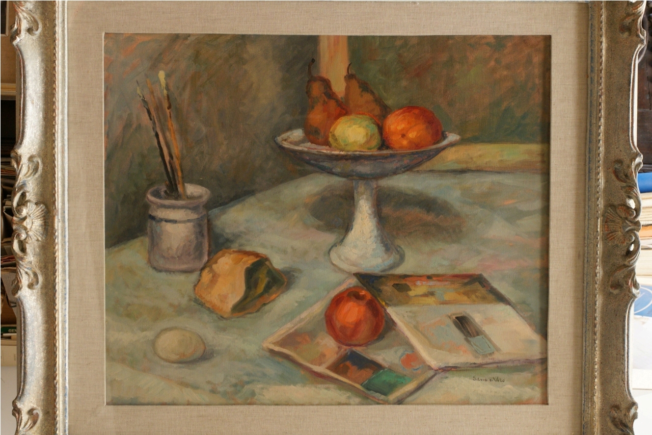 Natura morta, natura morta con frutti e pennelli (dipinto)