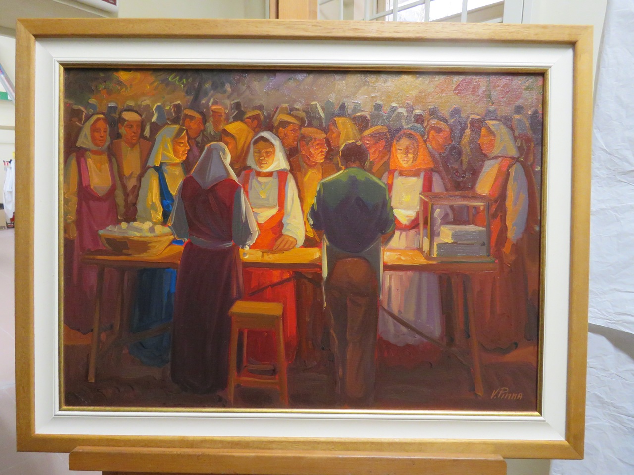 Sagra paesana: torronaio, scena campestre con figure (dipinto)