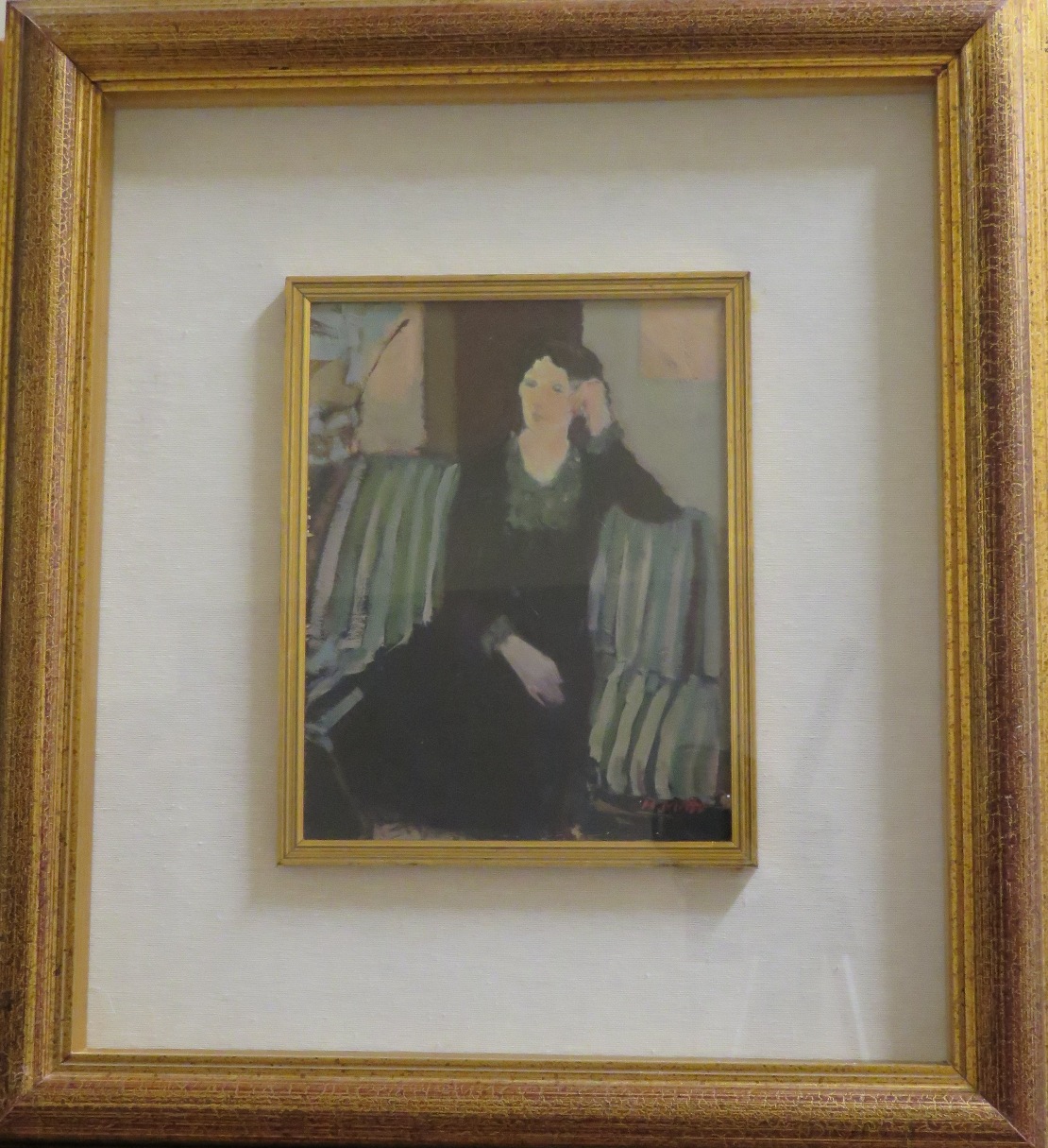 Figura in nero, interno con figura femminile (dipinto)