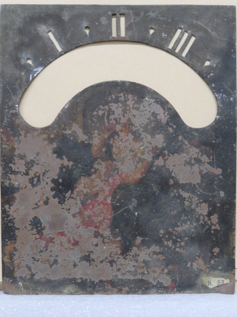 Scena mitologica, interno con figura femminile (dipinto) - ambito italiano (sec. XVII)