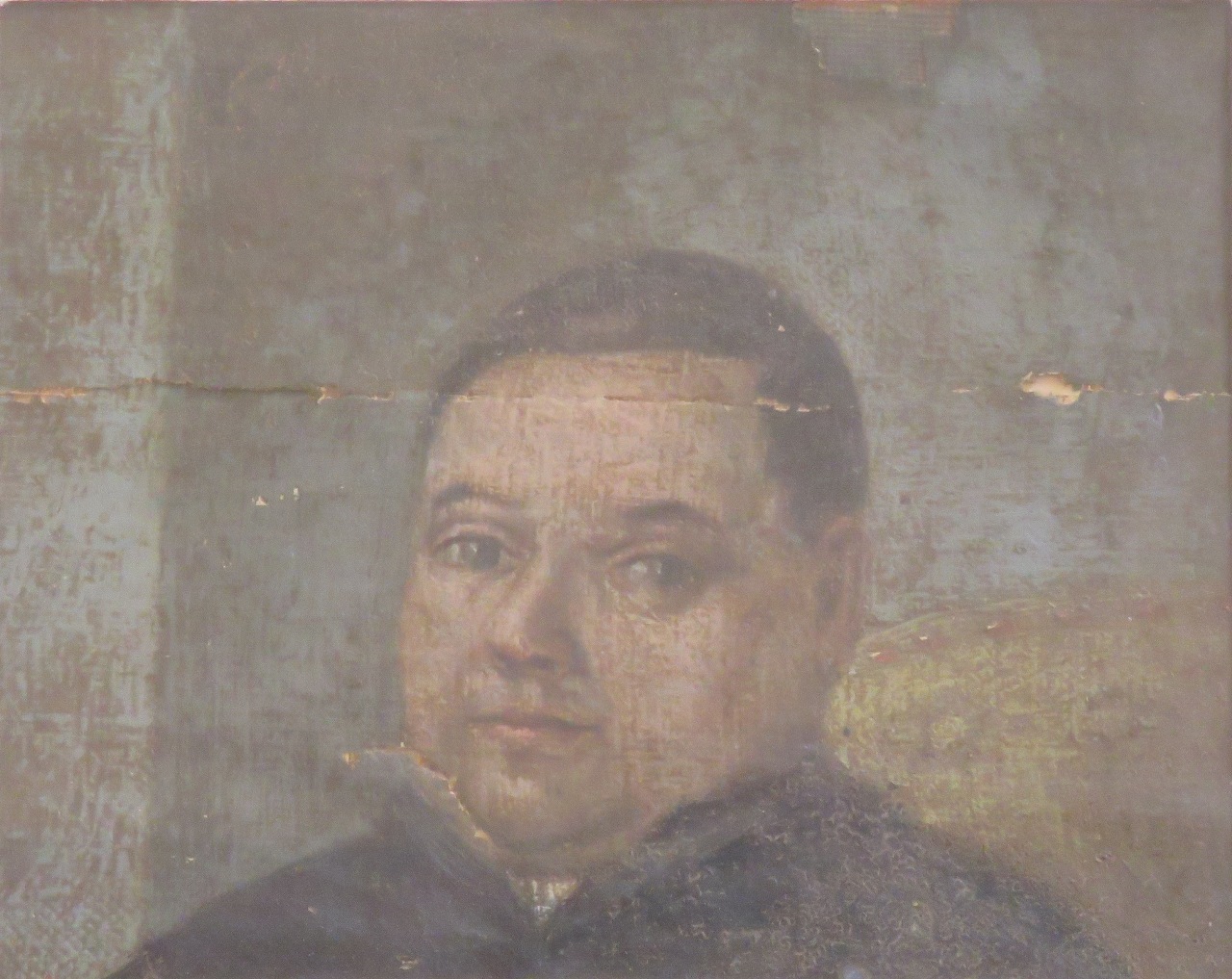 ritratto del teologo Michele Spano, ritratto di ecclesiastico (dipinto) - ambito sardo (metà sec. XIX)