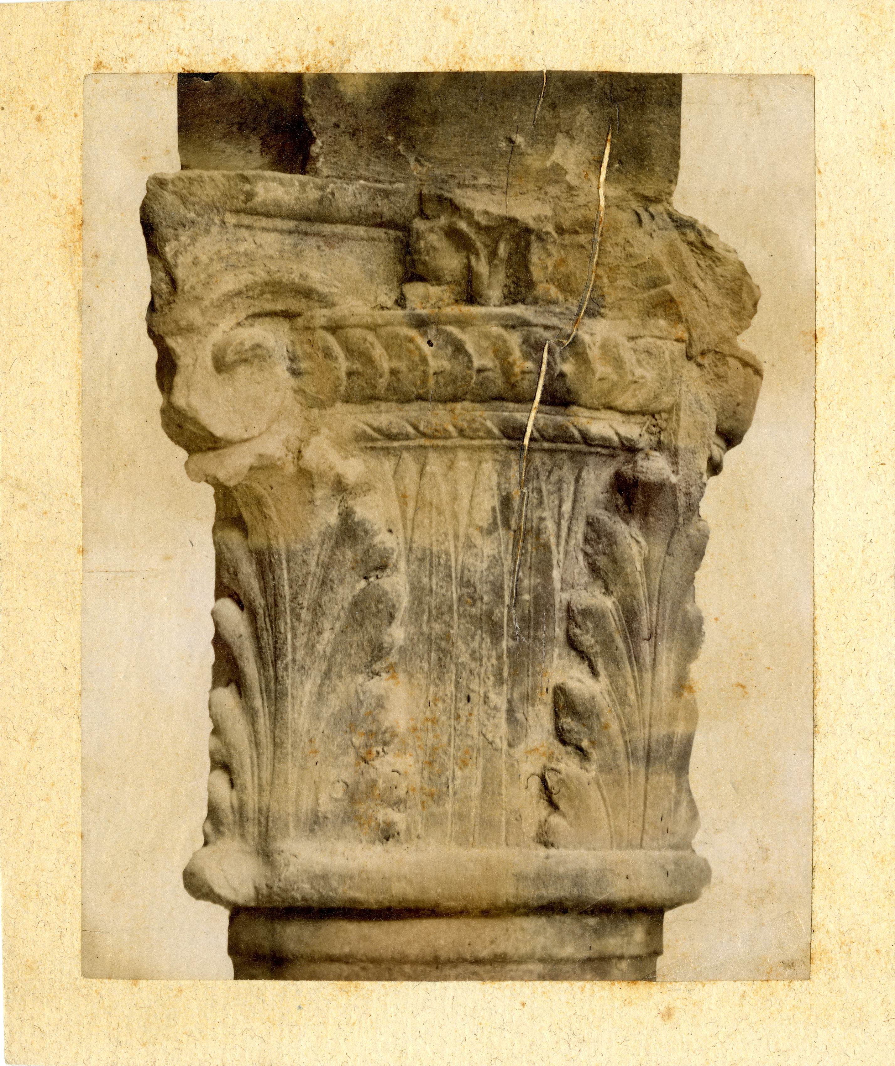 Elementi architettonici - Capitelli romani (positivo) di Anonimo (seconda metà XIX)