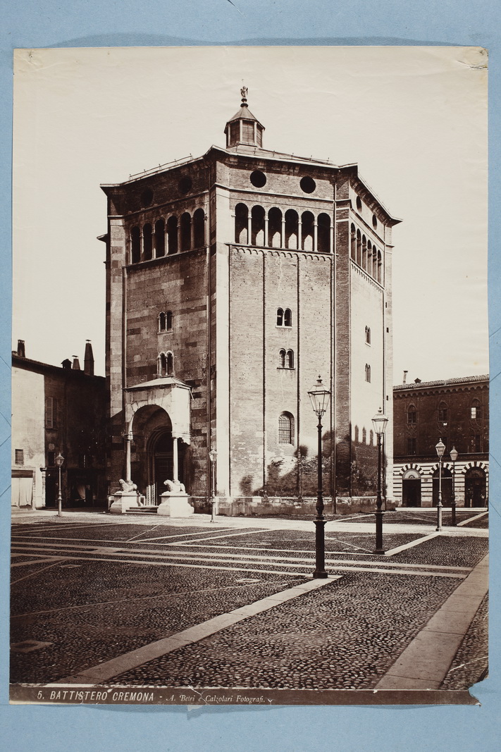 Lombardia - Cremona - Battistero di San Giovanni Battista (positivo) di Betri, Aurelio, Calzolari, Icilio (XIX)