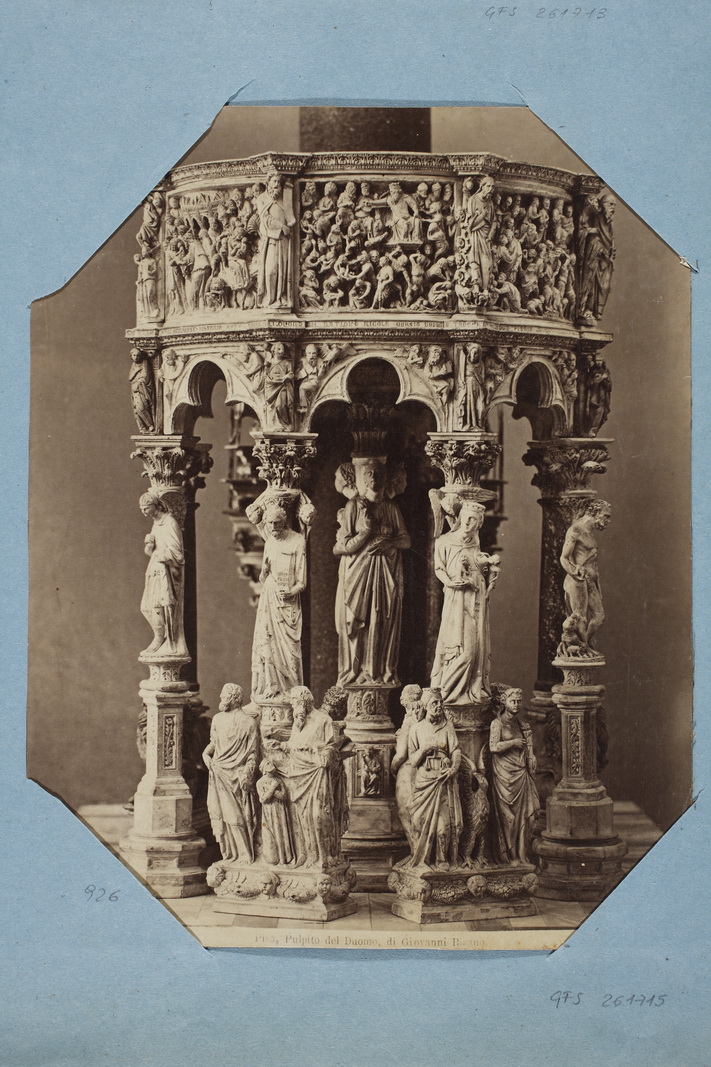 Scultura - Arredi - Pulpiti (positivo) di Van Lint, Enrico, Pisano, Giovanni (XIX)