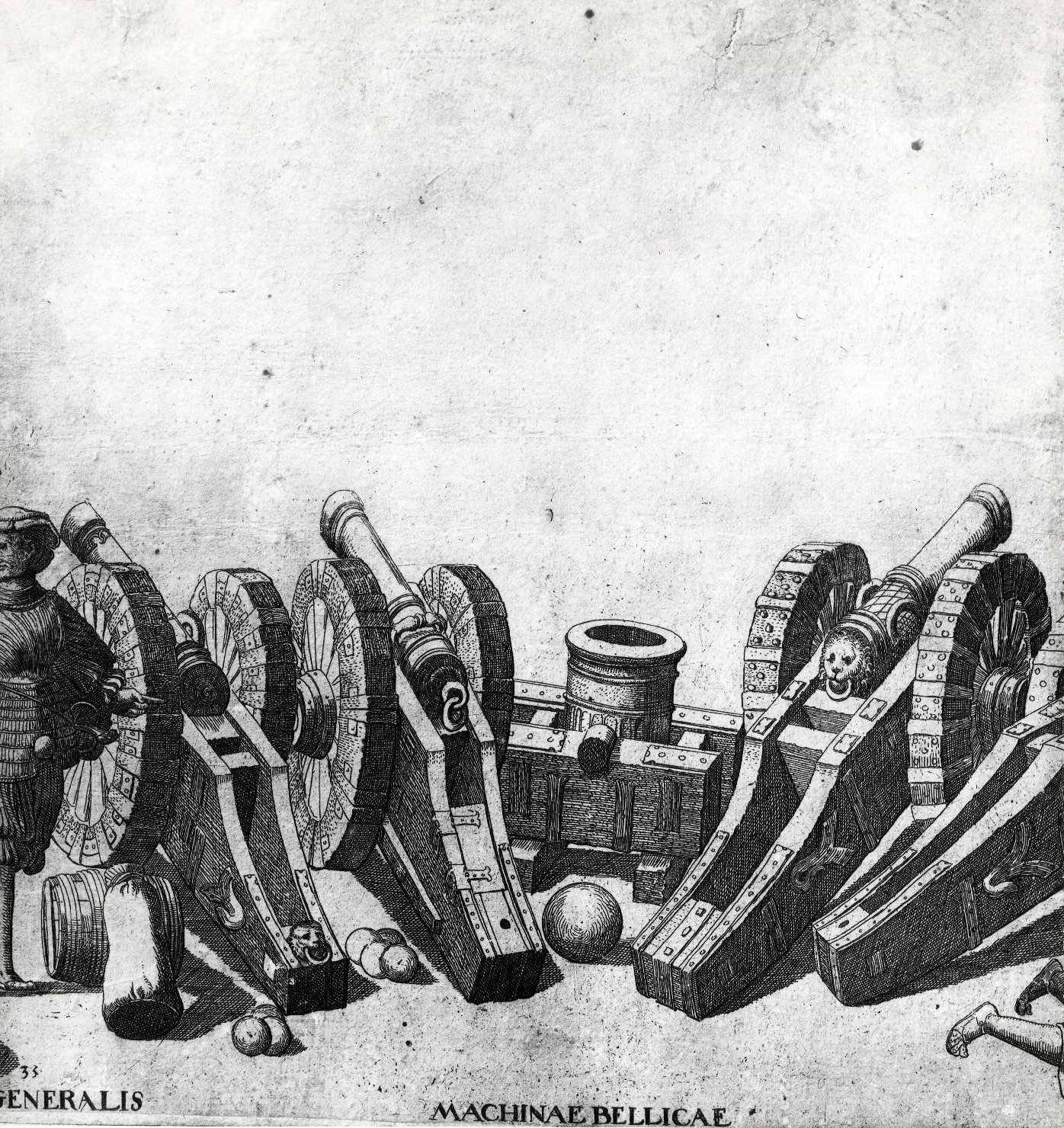 Macchine belliche - Armi da guerra (positivo) di Anonimo seconda metà sec XX, Hogenberg, Nicolas (XIX)