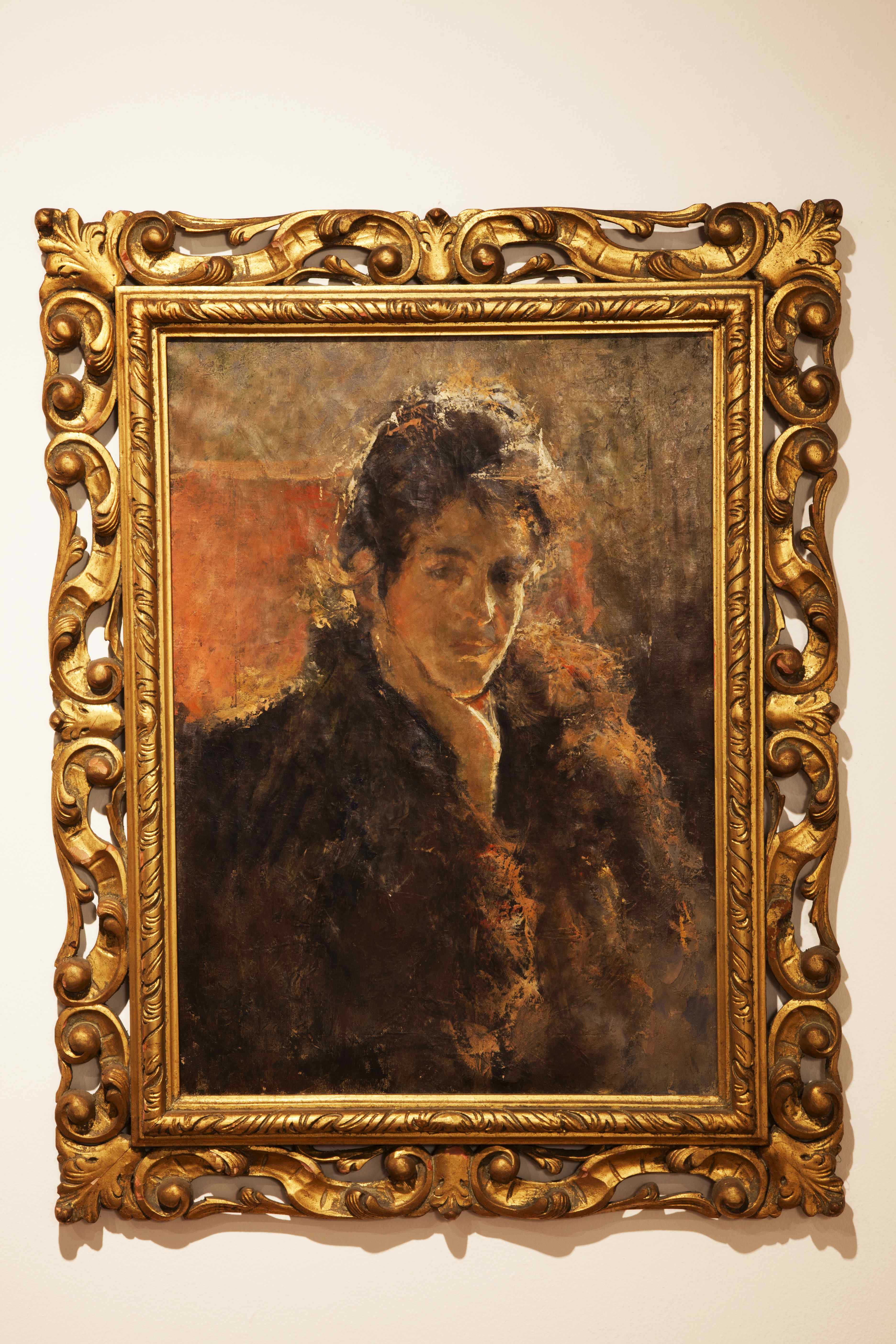 Ritratto di Mary Frankfort, Ritratto di donna (dipinto) di Troubetzkoy, Pierre - ambito italiano (ultimo quarto XIX)