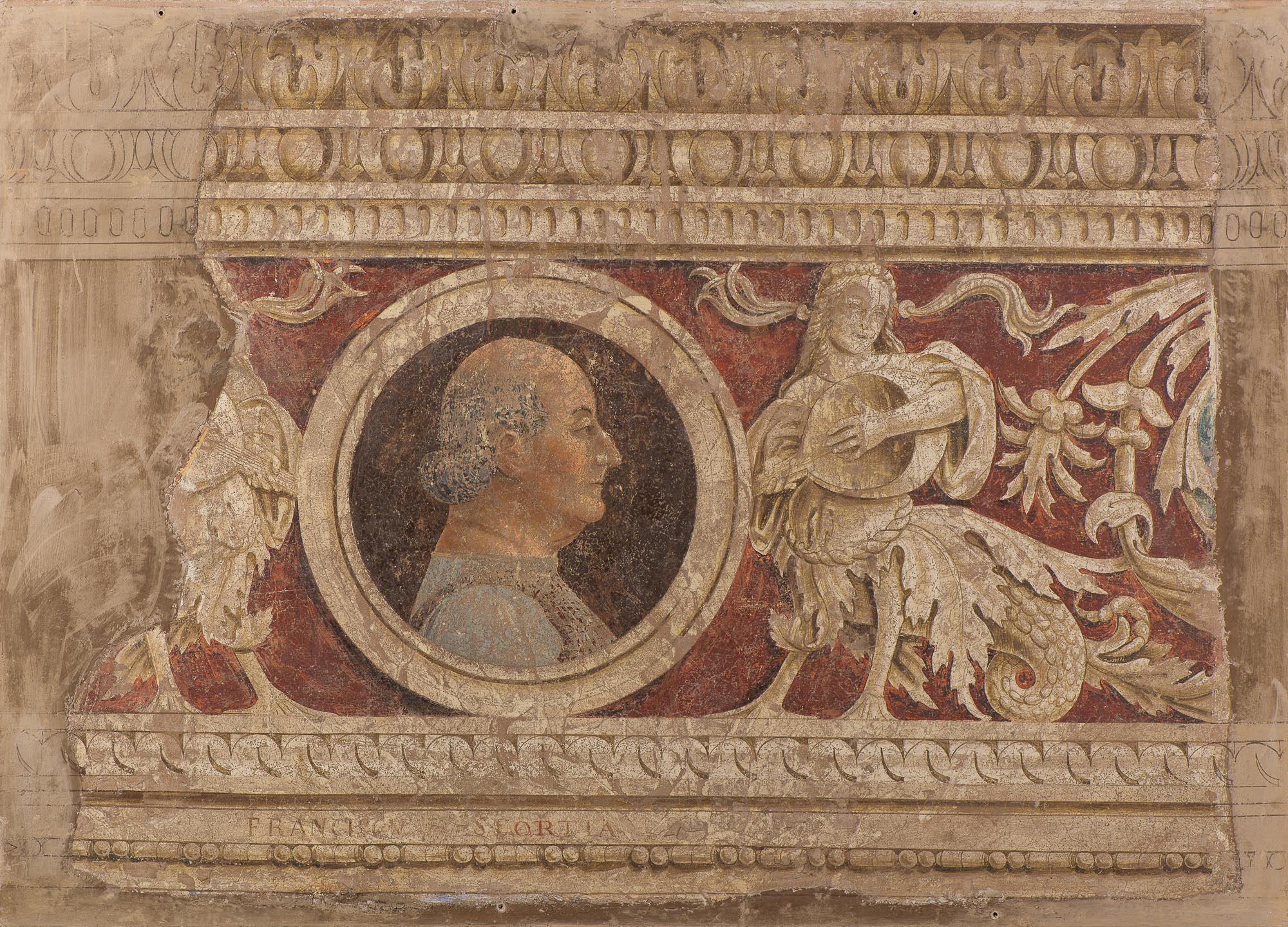 Francesco Sforza, IV Duca di Milano (dipinto - dipinto murale) di Bramante Donato (scuola) - ambito italiano (fine XV)