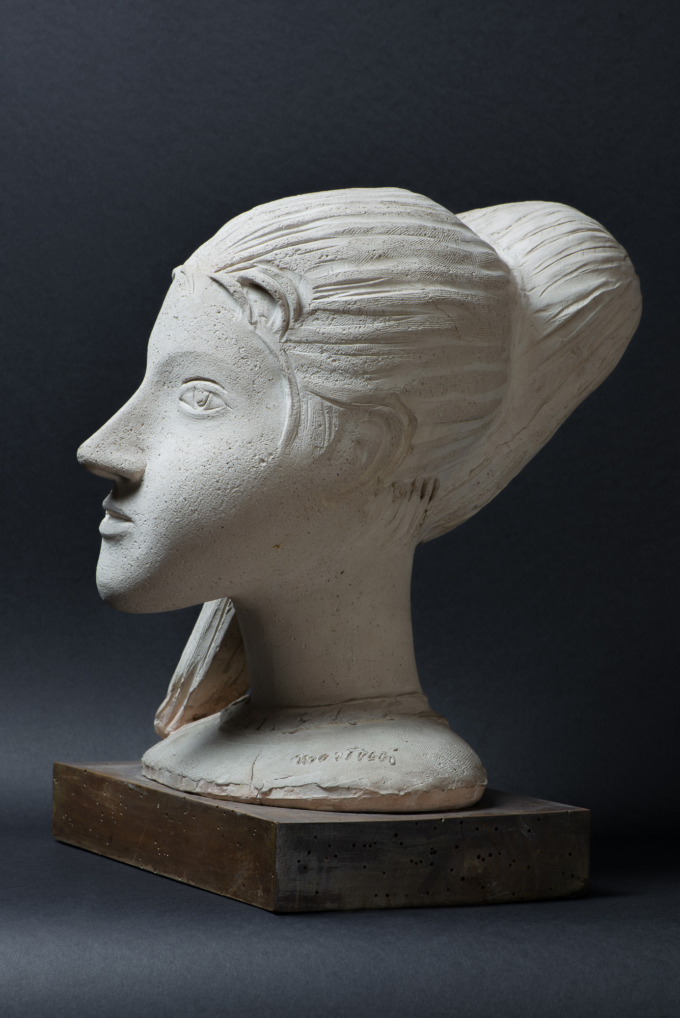 Testa di ragazza, Testa femminile (scultura) di Martini Arturo - ambito italiano (prima metà XX)