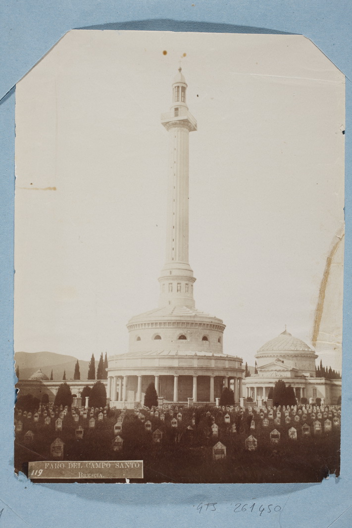 Italia - Lombardia - Brescia - Cimitero monumentale (positivo, elemento-parte componente) di Anonimo, Vantini, Rodolfo (XIX)