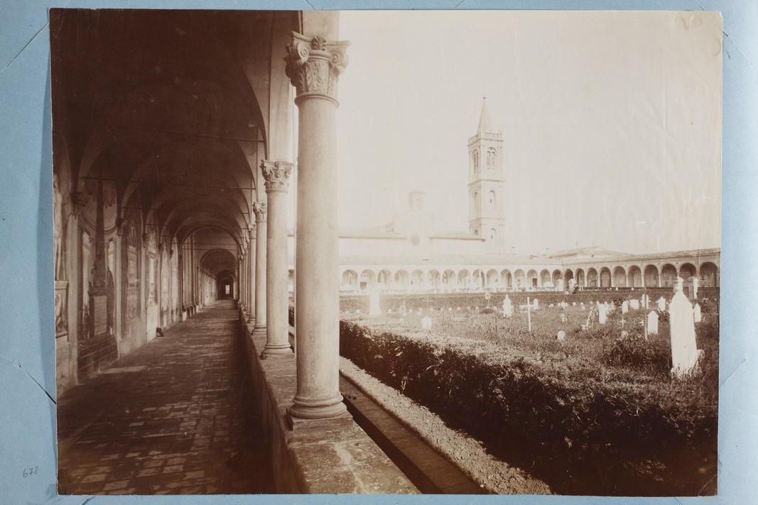 Italia - Emilia Romagna - Bologna - Cimitero monumentale della Certosa - Chiostro III (positivo, elemento-parte componente) di Anonimo (XIX)