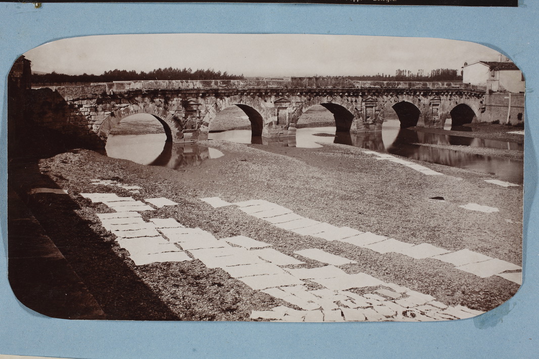 Italia - Emilia Romagna - Rimini - Ponte di Tiberio <Ponte di Augusto> (positivo, elemento-parte componente) di J. B. Colt (ditta) (XIX-XX)