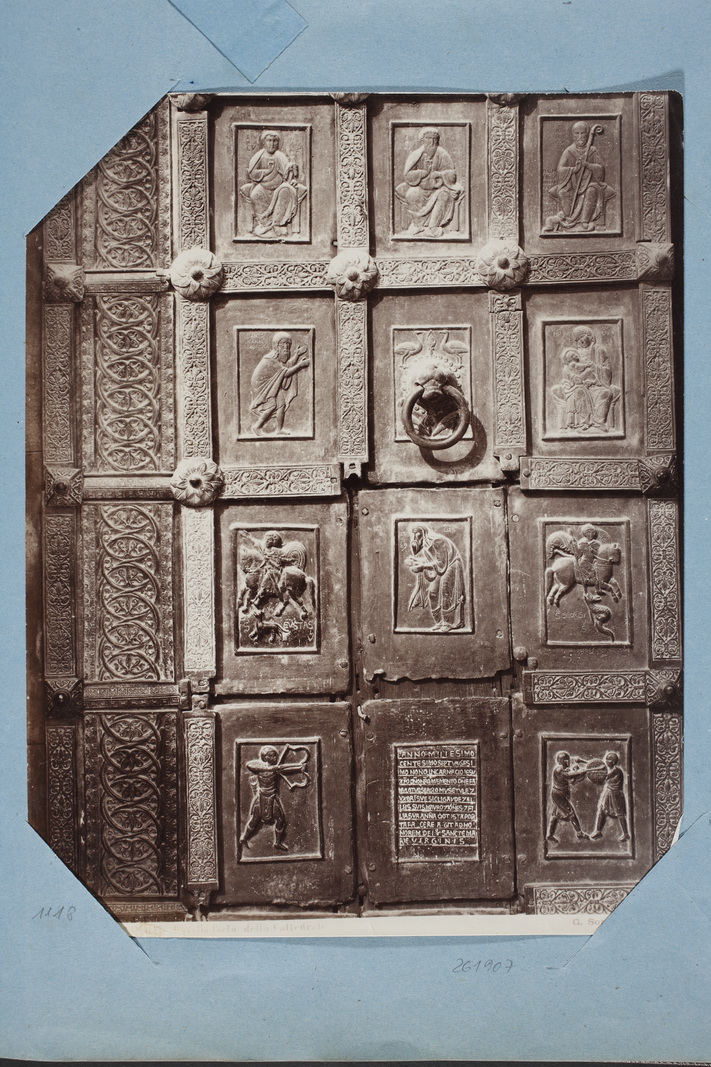 Architettura religiosa - Chiese - Portale in bronzo a due battenti (positivo) di Sommer, Giorgio, Barisano da Trani (XIX)