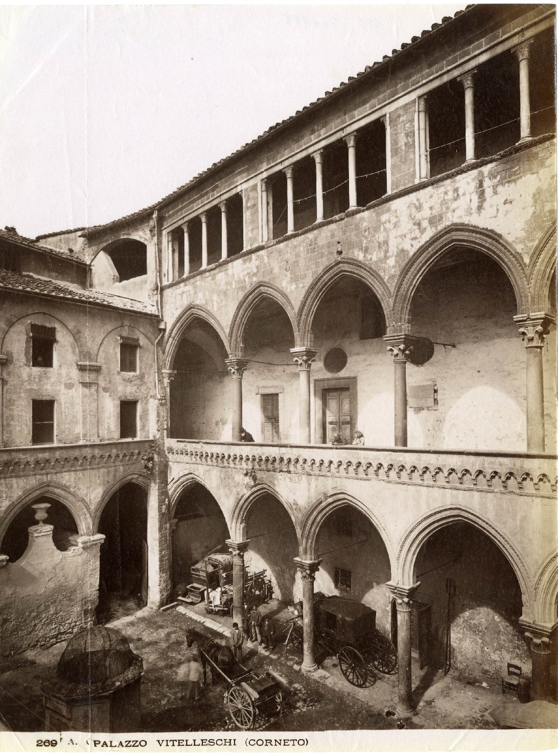 Lazio - Viterbo - Tarquinia - Palazzo Vitelleschi <1436-1439/ 1460-1490> (positivo) di Anderson, Domenico (XIX)