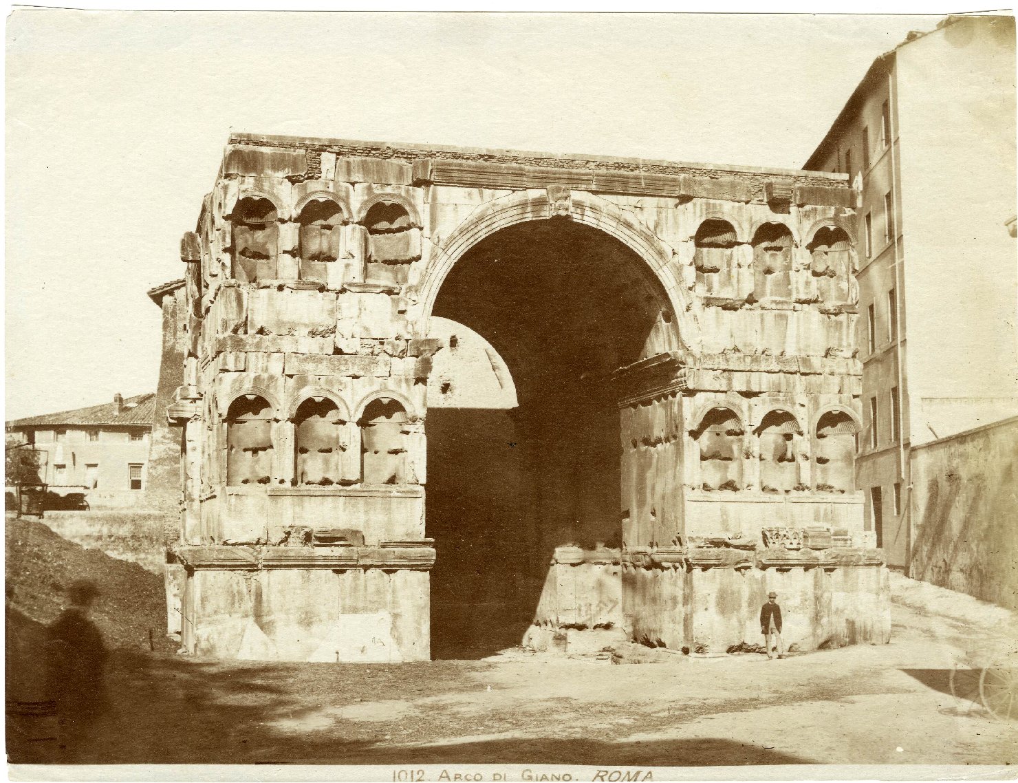 Roma - Arco di Giano (positivo) di Anonimo seconda metà sec XIX (terzo quarto XIX)