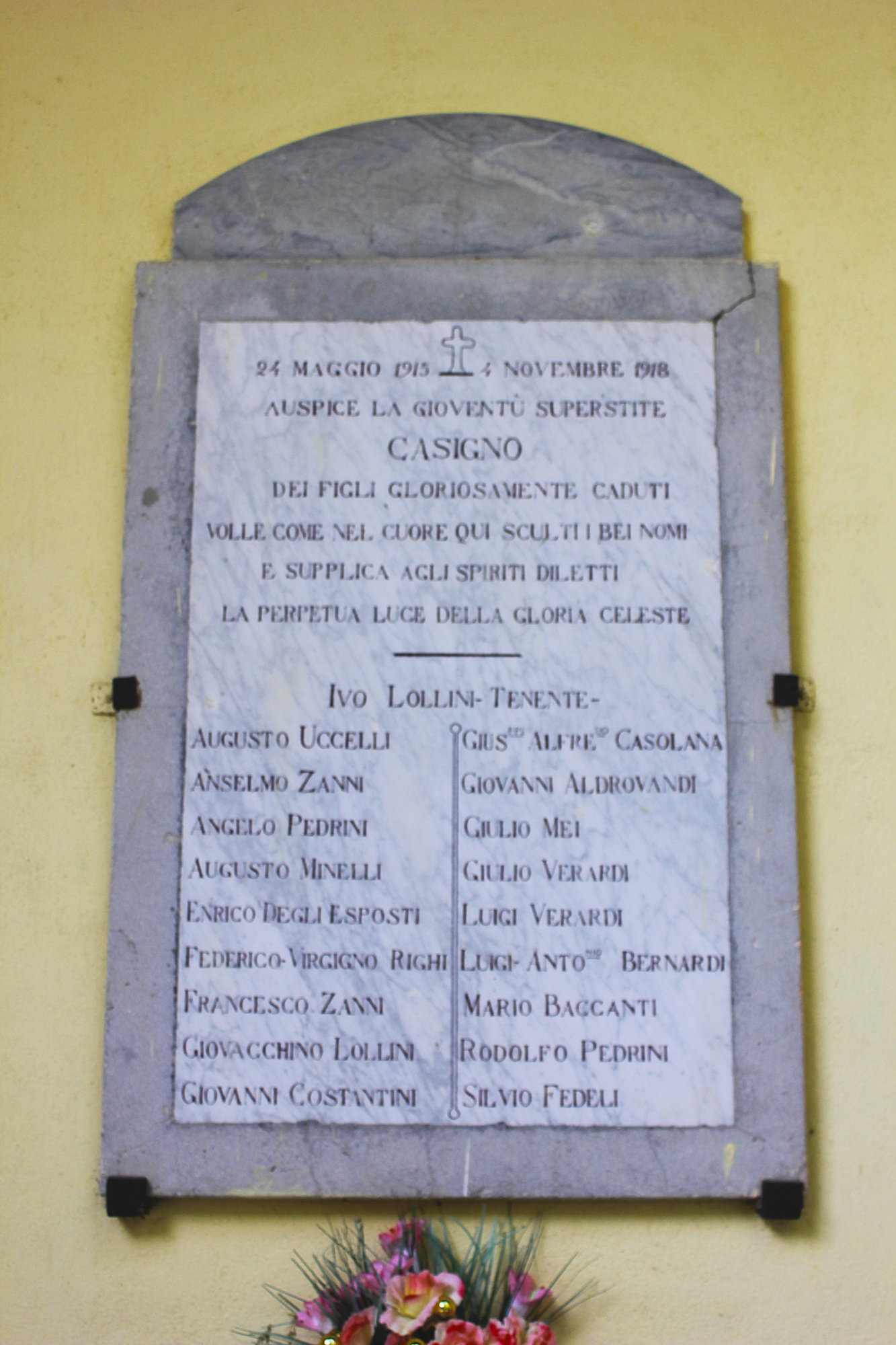 lapide commemorativa ai caduti, opera isolata - ambito italiano (XX)