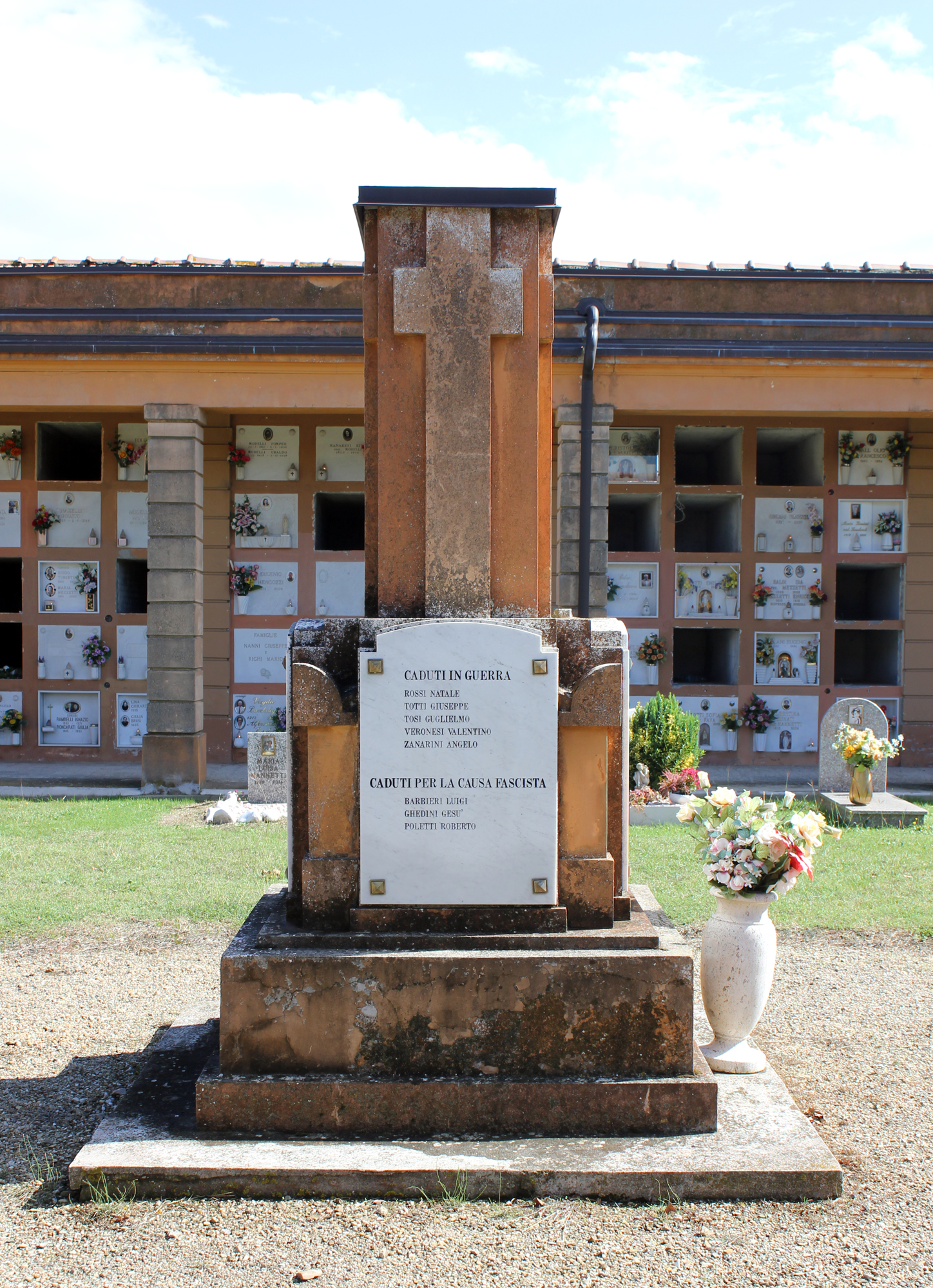 monumento ai caduti - a cippo, opera isolata - ambito italiano (XX)