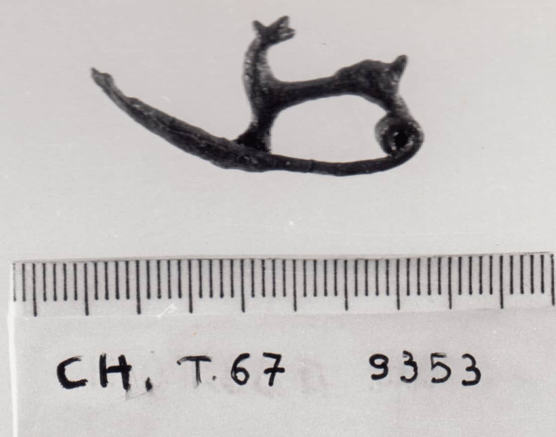 fibula con arco zoomorfo - cultura ligure della prima età del Ferro (VII a.C)