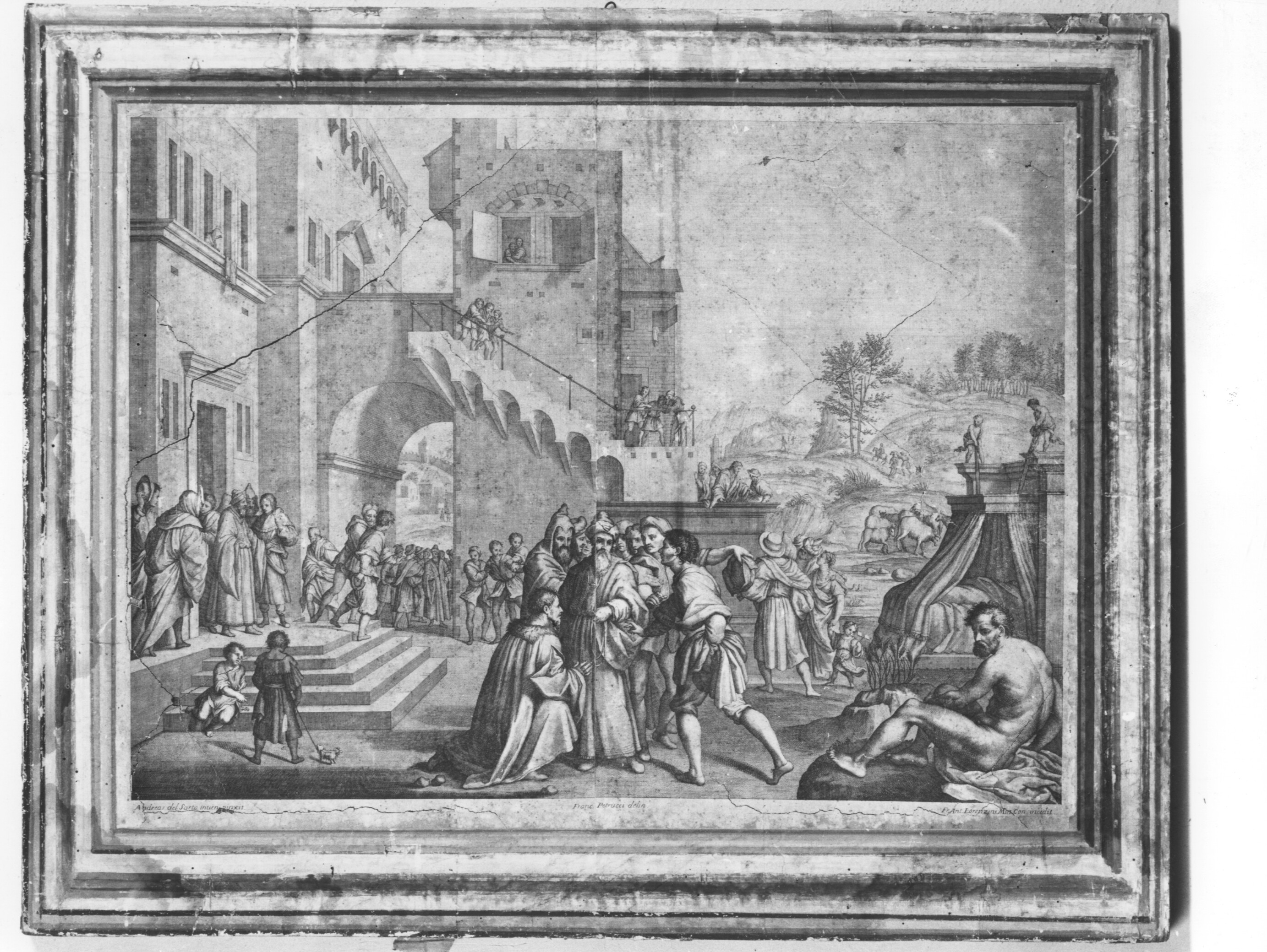 storie di Giuseppe ebreo (stampa, serie) di Lorenzini Giovanni Antonio, Andrea del Sarto, Petrucci Francesco (prima metà sec. XVIII)