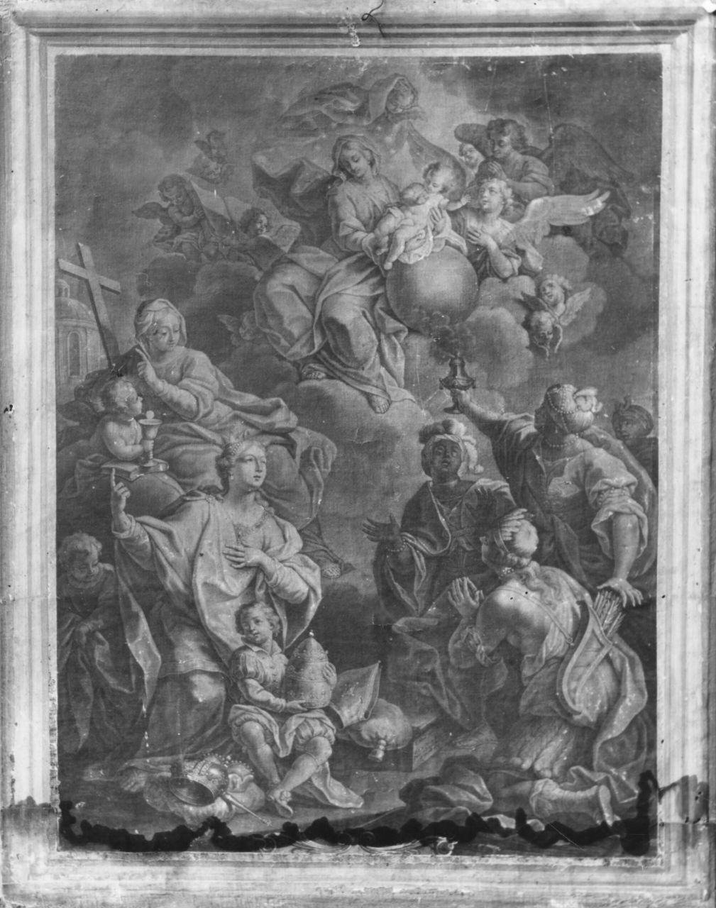allegorie dei quattro continenti (stampa) di Haid Johann Lorenz, Rugendas Georg Philipp II, Rugendas Christian Johann (sec. XVIII)