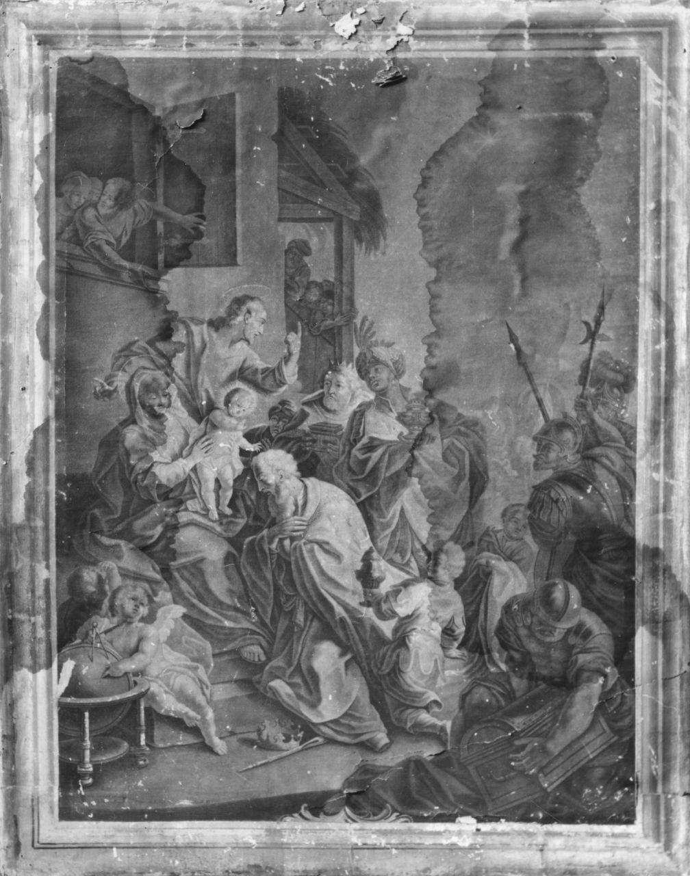 adorazione dei Re Magi (stampa) di Haid Johann Lorenz, Rugendas Georg Philipp II (sec. XVIII)