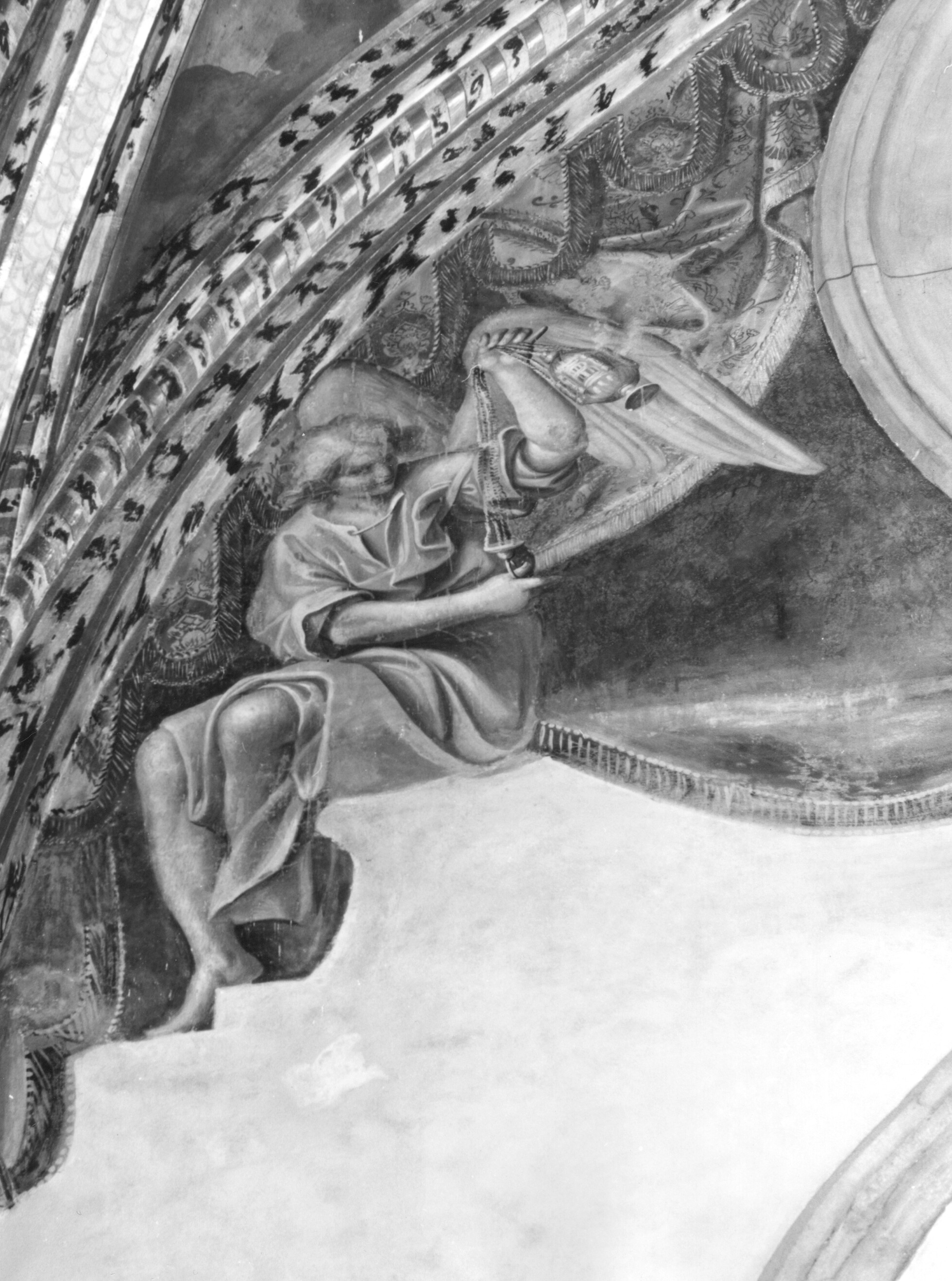 angeli con turiboli (dipinto murale) di Fidani Orazio (sec. XVII)