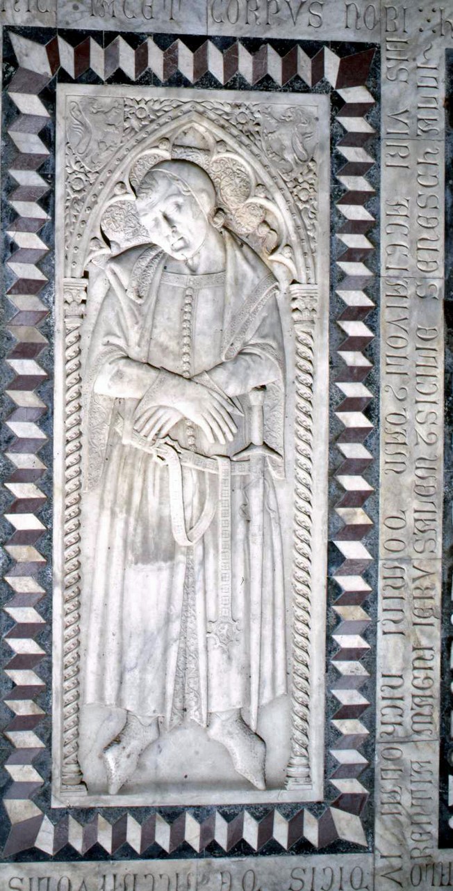 lastra tombale di Andrea di Cione detto Andrea Orcagna (bottega) (seconda metà sec. XIV)